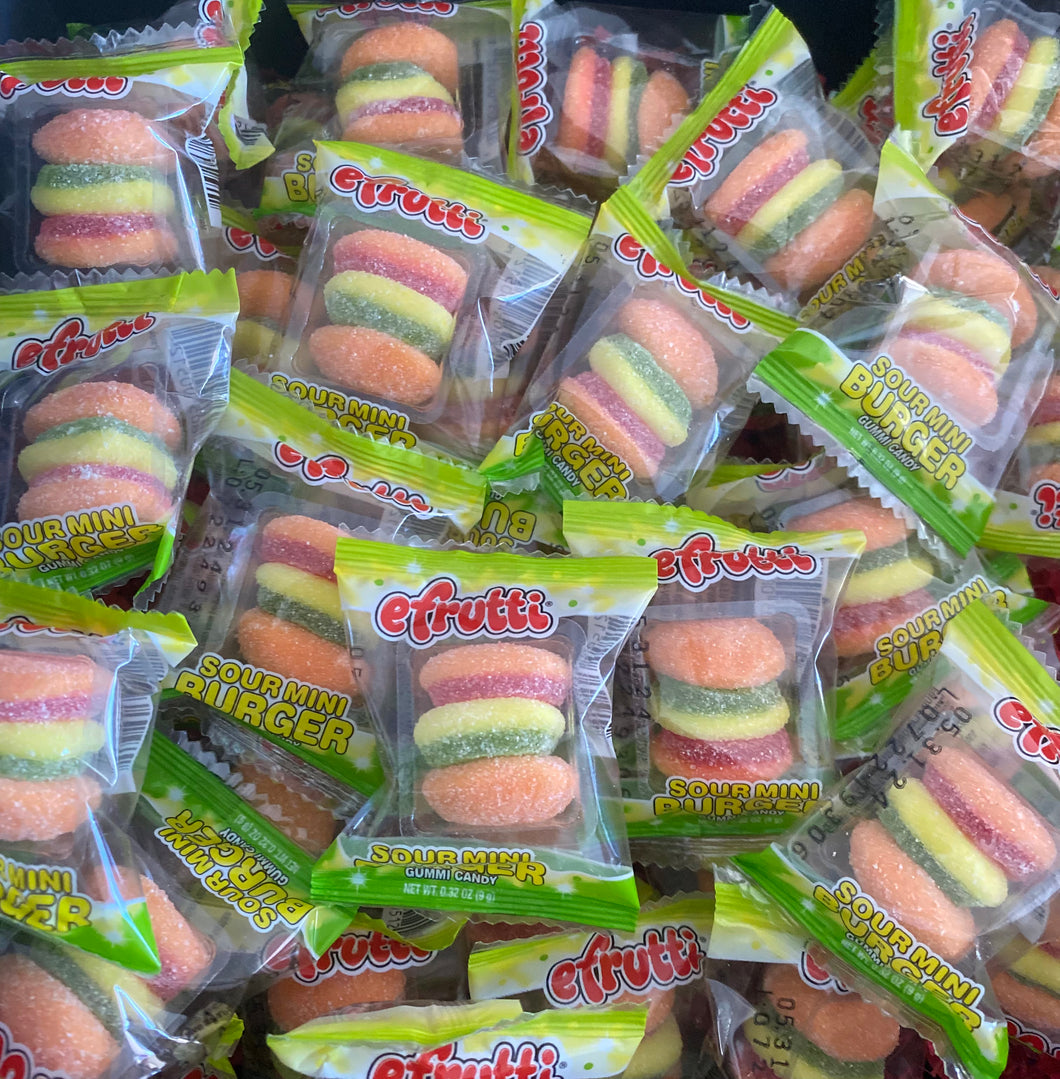 Efrutti Sour Mini Gummy Burger 0.32OZ
